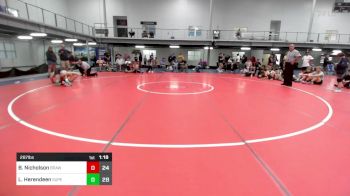 287 lbs Semifinal - Brian Nicholson, Brawler Elite vs Luke Herendeen, Superior Wrestling Academy