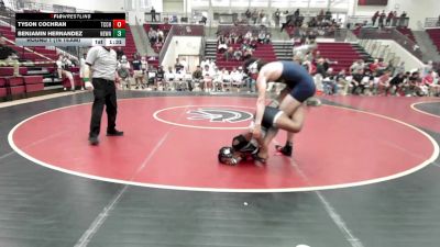 157 lbs Round 1 (16 Team) - Tyson Cochran, Thomas County Central HS vs Benjamin Hernandez, Newnan