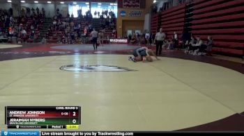 157 lbs Cons. Round 3 - Andrew Johnson, St. Ambrose University vs Jeraimiah Nyberg, Graceland University