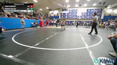 70 lbs Rr Rnd 1 - Cash Worthy, Chandler Takedown Club vs Mason Nolan, Blue Devil Wrestling