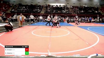 73 lbs Round Of 16 - Bentyn Snead, Barnsdall Youth Wrestling vs Klay Adams, Miami Takedown Club