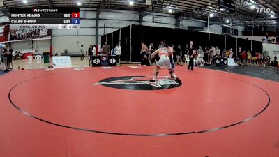 92 kg Cons. Round 1 - Hunter Adams, Boone RTC vs Caleb Sharp, Eagle WC