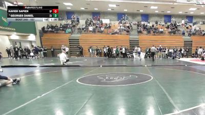 157 lbs Champ. Round 2 - Georges Daniel, Saint Augustine vs Xavier Sapien, Villa Park