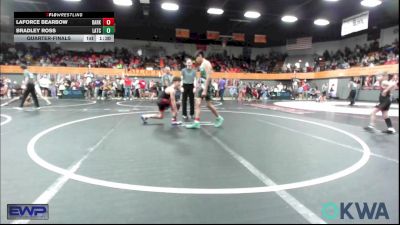 130 lbs Quarterfinal - Laforce Bearbow, Darko Valley Wolf Pack vs Bradley Ross, Little Axe Takedown Club