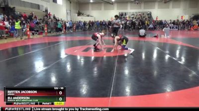 95 lbs Quarterfinal - Eli Anderson, Dakota Boyz Wrestling Club vs Rifften Jacobson, NRHEG