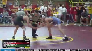 126 lbs Champ. Round 1 - Matthew Goatley, Trinity vs Keaton Morton, Perry Meridian