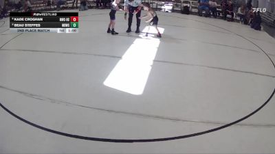 18 lbs 2nd Place Match - Kade Croghan, Monarch Wrestling Club - David City vs Beau Steffes, Midwest Destroyers Wrestling Club