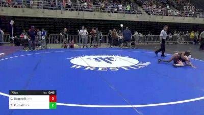 73 lbs Round Of 16 - Coleman Beecroft, Spring Grove, PA vs Stephan Purnell, Sicklerville, NJ