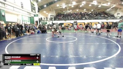 80 lbs Cons. Round 5 - Ryder Zickgraf, Meridian vs Mason Emerson, Meridian