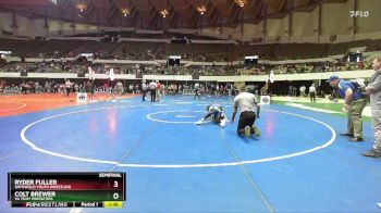 National 6-8 95 Semifinal - Colt Brewer, Va Team Predators vs Ryder Fuller, Smithfield Youth Wrestling