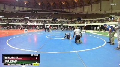 National 6-8 95 Semifinal - Colt Brewer, Va Team Predators vs Ryder Fuller, Smithfield Youth Wrestling