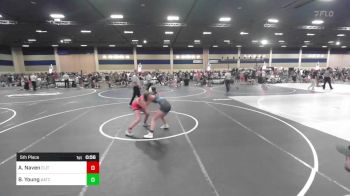 130 lbs 5th Place - Avery Naven, Elite Force vs Braylynn Young, AATC (All American TC)