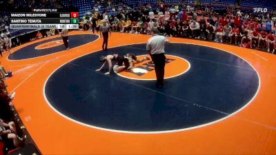 165 lbs Quarterfinals (8 Team) - Maizon Milestone, Chatham (Glenwood) vs Santino Tenuta, Lombard (Montini)