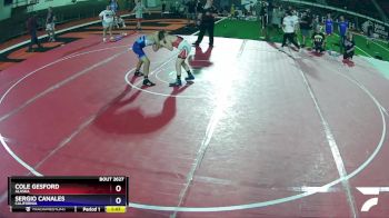 110 lbs 5th Place Match - Cole Gesford, Alaska vs Sergio Canales, California