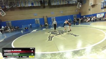 135lbs Cons. Round 2 - Luciana Blakemore, Yelm (Girls) vs Edrienne Merritt, Rogers (Puyallup) (Girls)
