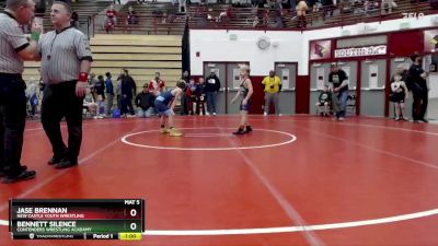 69-71 lbs Quarterfinal - Bennett Silence, Contenders Wrestling Acadamy vs Jase Brennan, New Castle Youth Wrestling