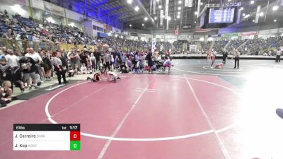 61 lbs Round Of 16 - Jordan Carreiro, Duran Elite vs Jace Kop, Montezuma Cortez Wrestling Club