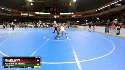 175 lbs Champ. Round 1 - Matthew St. Pierre, Yuma Catholic vs Braulio Quijas, Tuscon Badgers