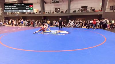 U16 FS - 138 lbs Quarters - Bohden Sowa, Salem Elite Mat Club vs Morgan Presley, Reality Sports Wrestling Club