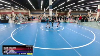 106 lbs Semifinal - Janie Gerarde, Spartan Mat Club vs Laila Wetzel, NB Elite Wrestling Club