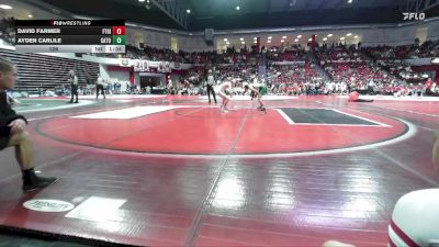 126 lbs Quarterfinals (8 Team) - David Farmer, FT. GIBSON vs Ayden Carlile, CATOOSA