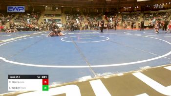 138 lbs Consi Of 4 - Corey Harris, HURRICANE WRESTLING ACADEMY vs Tia Walker, Pawhuska Elks Takedown