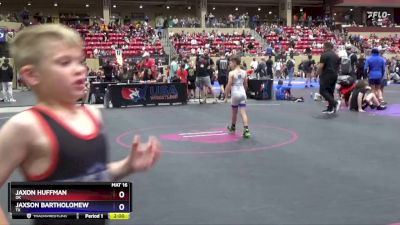 70 lbs Round 1 - Jaxon Huffman, OK vs Jaxson Bartholomew, TX