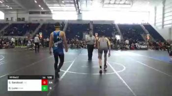 150 lbs Rr Rnd 2 - Gavin Sandoval, The Washington Warriors vs Dominic Luna, SCWAY Gold