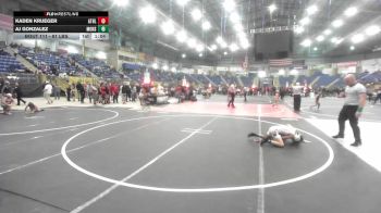 81 lbs Rr Rnd 1 - Kaden Krueger, Athlos Wrestling vs Aj Gonzalez, Monster Garage