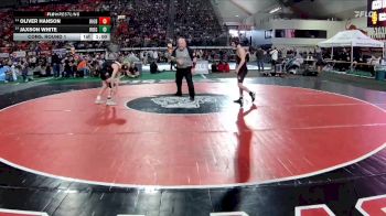 6A 106 lbs Cons. Round 1 - Jaxson White, Ridgevue vs Oliver Hanson, Rigby