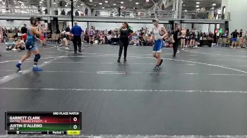 126 lbs Placement (4 Team) - Garrett Clark, Whitted Trained Dynasty vs Justin D`Allesio, GPS