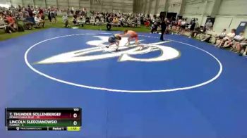 100 lbs Round 1 (8 Team) - T. Thunder Sollenberger, Pennsylvania Blue vs Lincoln Sledzianowski, Florida