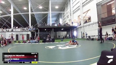 106 lbs Placement Matches (8 Team) - Brookelyn Treaster, Kansas vs Madisyn Mikels, Indiana