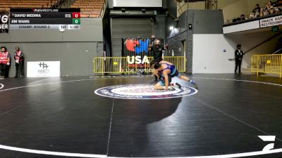 Junior Boys - 150 lbs Champ. Round 2 - David Medina, Beat The Streets - Los Angeles vs Jim Wang