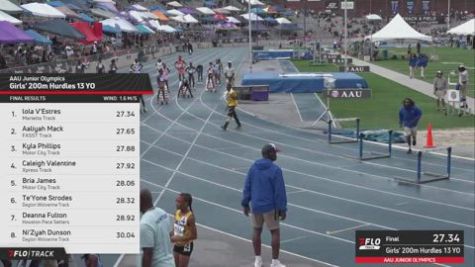 2026 AAU Junior Olympic Games - Youth Boys' 200m Hurdles, Prelims 1 - Age 13