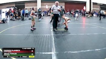 75 lbs 3rd Place Match - Bruce Fowler, Ohio Gold vs Maddox Plambeck, Beast Works