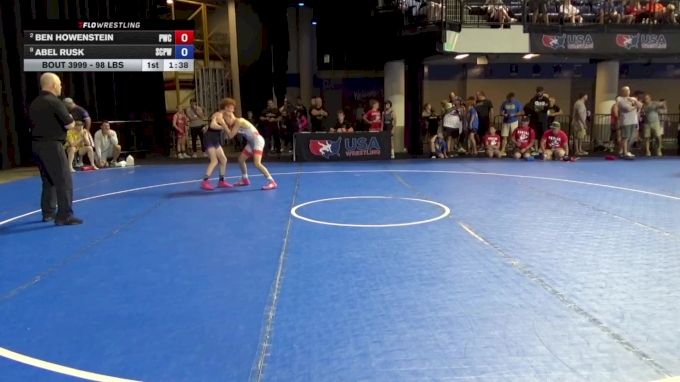 98 lbs 3rd Place Match - Ben Howenstein, Powerhouse Wrestling Club vs ...