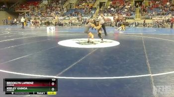 100 lbs Quarterfinal - Keeley Kainoa, Mandan vs Brooklyn Lafrenz, Mandan