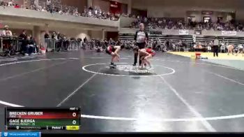 84 lbs Semis & 1st Wrestleback (8 Team) - Gage Bjerga, Staples-Motley vs Brecken Gruber, Pierz