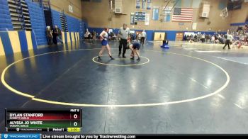 155lbs Champ. Round 1 - Dylan Stanford, Everett (Girls) vs Alyssa Jo White, Tahoma (Girls)