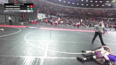 95 lbs Champ. Round 1 - Brayden Mleziva, Luxemburg-Casco Wrestling Club vs Beckhem Swenby, Boyceville