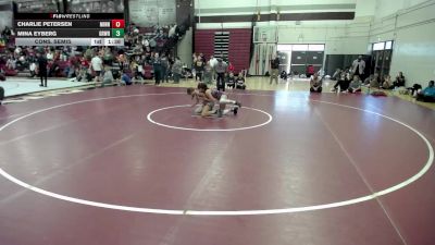 110 lbs Cons. Semis - Charlie Petersen, Minnesota vs Mina Eyberg, GRYND Wrestling