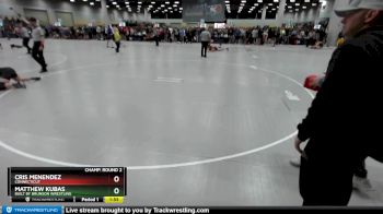 175 lbs Champ. Round 2 - Matthew Kubas, Built By Brunson Wrestling vs Cris Menendez, Connecticut