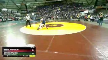 2 lbs Champ. Round 1 - Brycen Palmer, West Valley (Spokane) vs Mikey Johnston, Black Hills