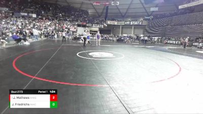 2A 152 lbs Quarterfinal - Jake Mathews, North Mason vs James Friedrichs, Anacortes