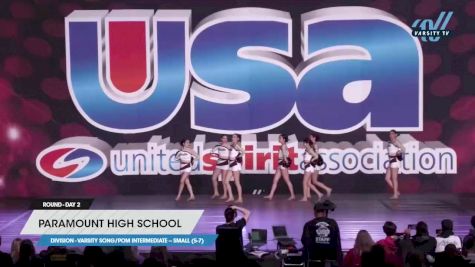 Paramount High School - Varsity Song/Pom Intermediate -- Small (5-7) [2023 Varsity Song/Pom Intermediate -- Small (5-7) Day 2] 2023 USA Spirit & Junior Nationals/Collegiate Championships