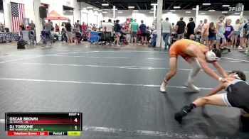 105 lbs Round 2 (6 Team) - Oscar Brown, Lil Shutts vs DJ Torsone, Mat Warriors Yellow