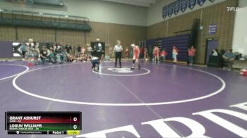 120 lbs Round 3 (6 Team) - Logun Williams, Burns Junior High vs Grant Ashurst, Lusk