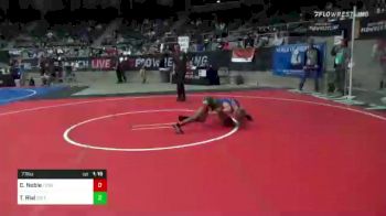 77 lbs Rd Of 16 - Caleb Noble, Toss Em Up Wrestling Academy vs Trace Rial, Sebolt Wrestling Academy