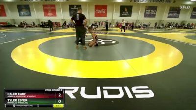 160 lbs Cons. Round 2 - Tyler Ebner, Ironclad Wrestling vs Caleb Cady, Askren Wrestling Academy